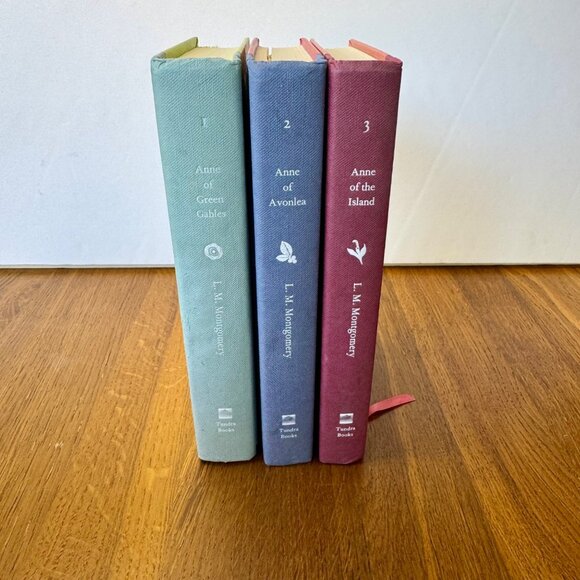 ANNE OF GREEN GABLES Hardcover Books Box Set Vol. 1-3 L.M. Montgomery Tundra HTF - Picture 4 of 16